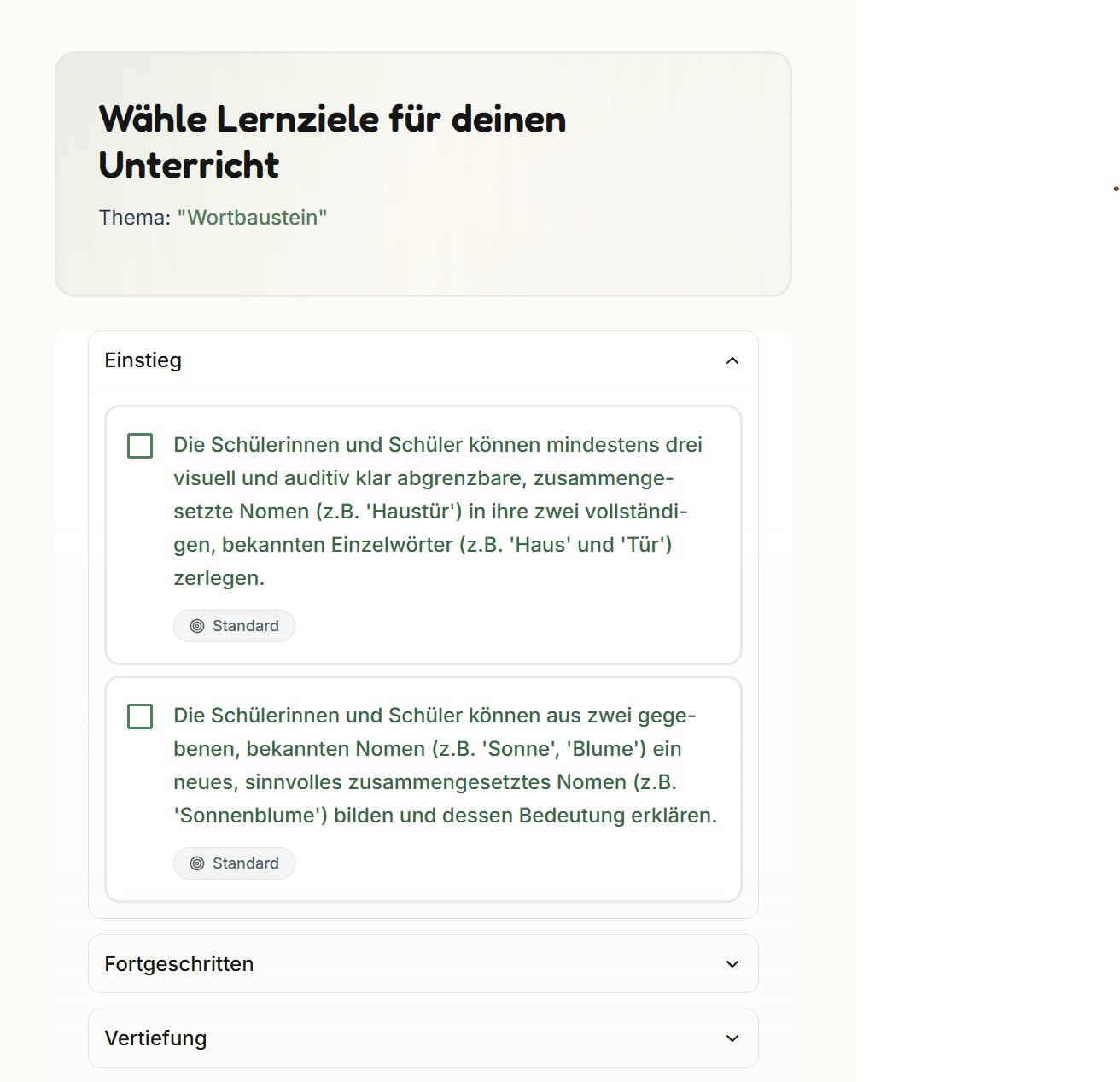 Lernziele
